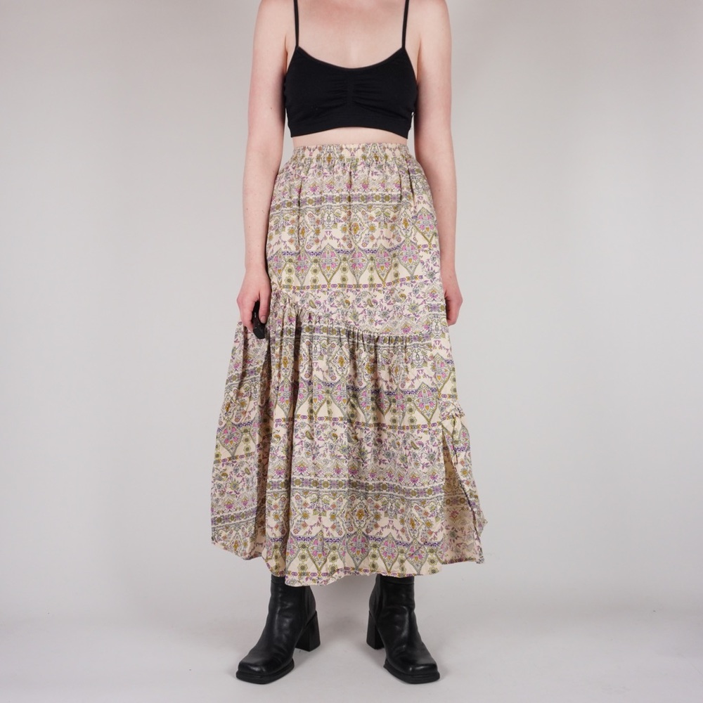 free people tiered skirt - stretch waist ‘all about tiers’
